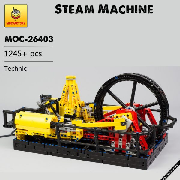 MOC 26403 Steam Machine Technic by Nico71 MOC FACTORY - MOULD KING