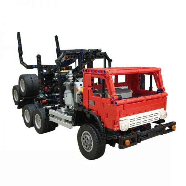 MOC 26856 KAMAZ 53228 Logging truck by TSmarf MOC FACTORY 2 - MOULD KING