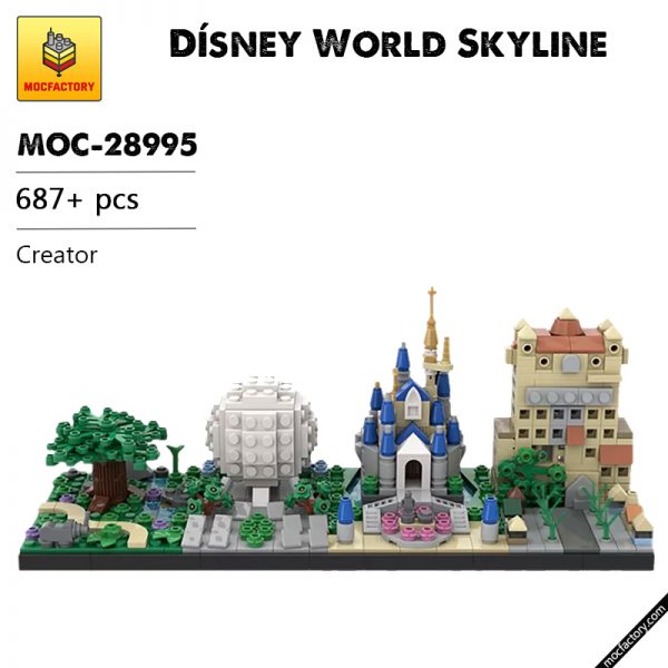MOC 28995 Disney World Skyline Creator by benbuildslego MOC FACTORY - MOULD KING