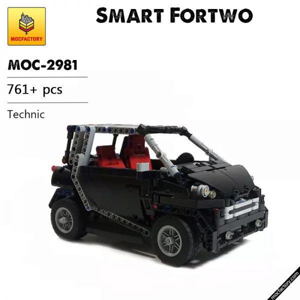 MOC 2981 Smart Fortwo Technic by Artemy Zotov MOC FACTORY - MOULD KING