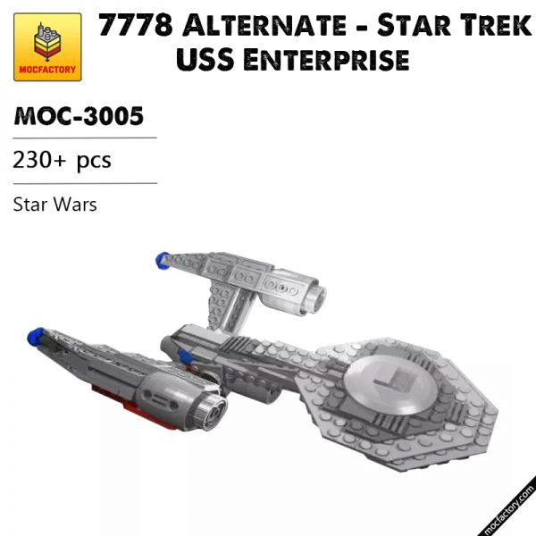 MOC 3005 7778 Alternate Star Trek USS Enterprise Star Wars by lemmitmundle MOC FACTORY - MOULD KING