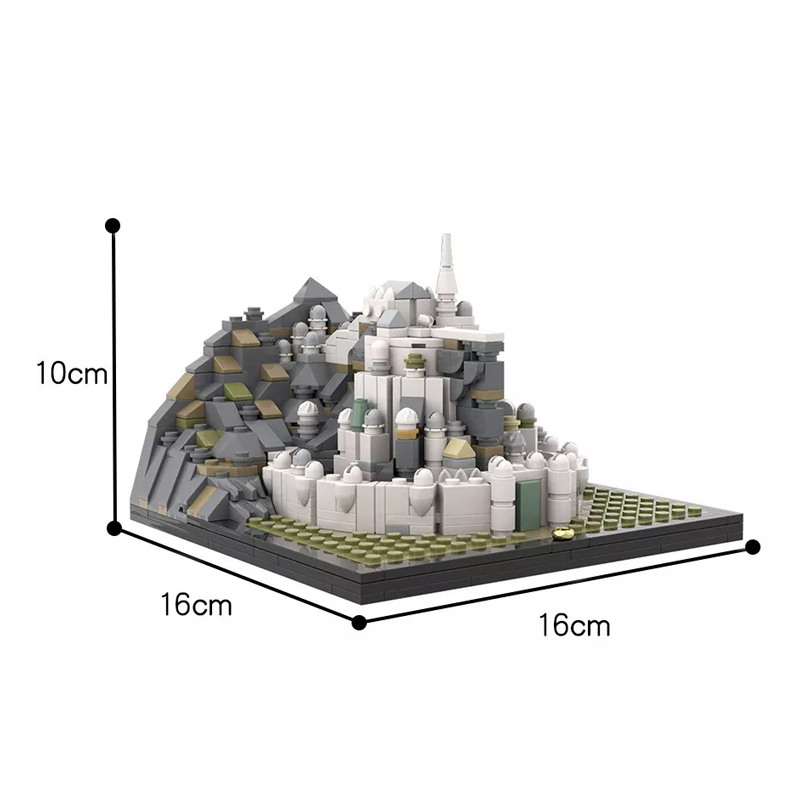 LEGO MOC Micro Minas Tirith by benbuildslego