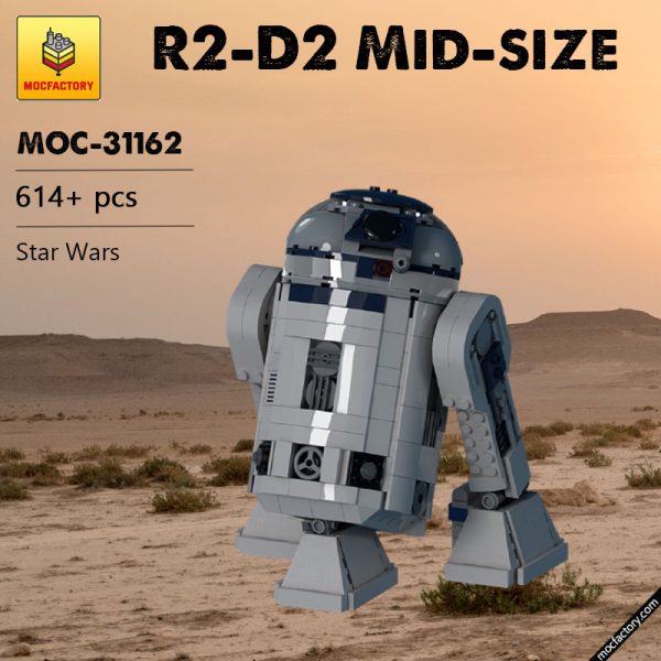 MOC 31162 R2 D2 Mid size Star Wars by wheelsspinnin MOC FACTORY - MOULD KING