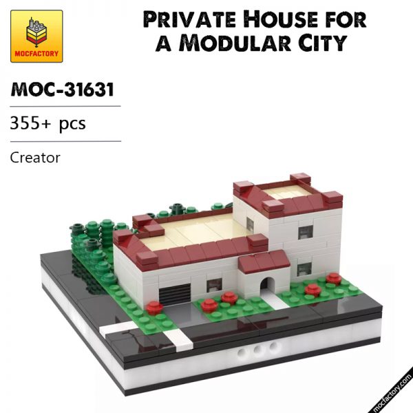MOC 31631 Private House for a Modular City Creator by gabizon MOC FACTORY - MOULD KING