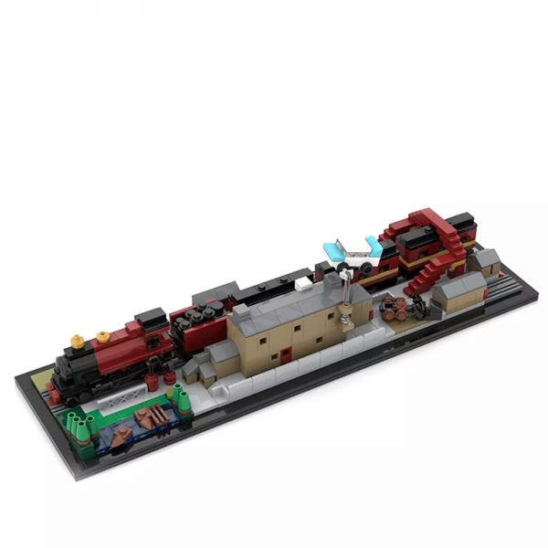MOC 31632 Hօgwarts Express And Hogsmeade Station Architecture Harry Potter Movie by MOMAtteo79 MOC FACTORY 4 - MOULD KING