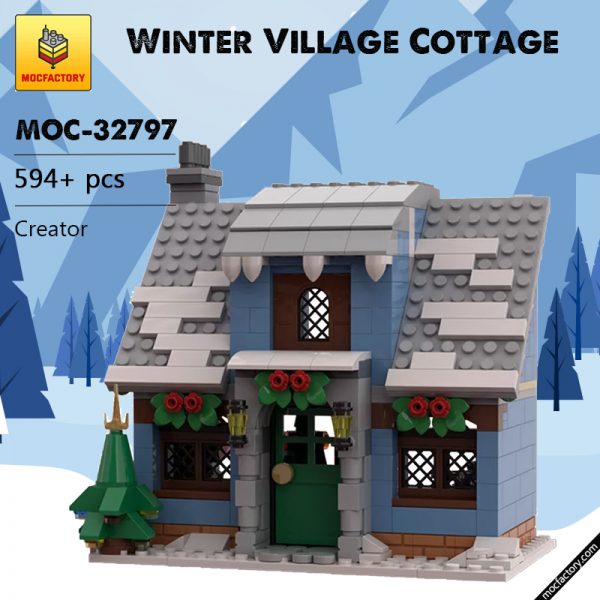 MOC 32797 Winter Village Cottage Creator by Klaartje68 MOC FACTORY 4 - MOULD KING
