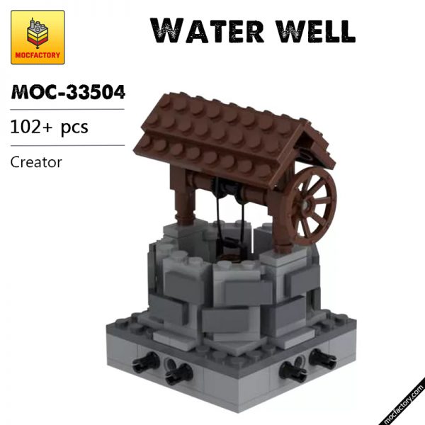 MOC 33504 Water well modular Creator by Tavernellos MOC FACTORY - MOULD KING