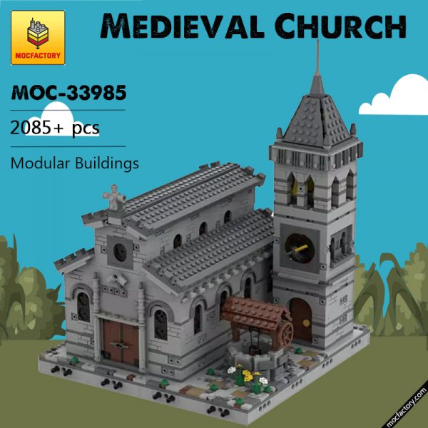 MOC 33985 Medieval Church Modular Building by Tavernellos MOCFACTORY 5 - MOULD KING