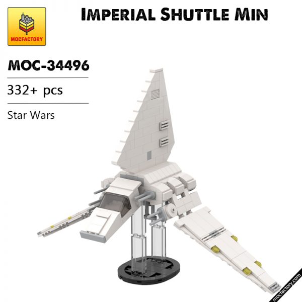 MOC 34496 Imperial Shuttle Mini Star Wars by @Bas Solo Bricks1988 MOC FACTORY - MOULD KING