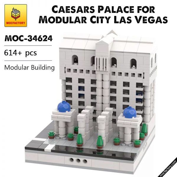 MOC 34624 Caesars Palace for Modular City Las Vegas Modular Building by gabizon MOC FACTORY - MOULD KING