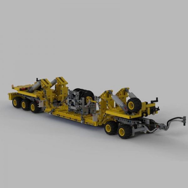 MOC 34732 Oshkosh M1070 Civil Version Tractor with Heavy Duty Trailer Technic by legolaus MOC FACTORY 2 - MOULD KING