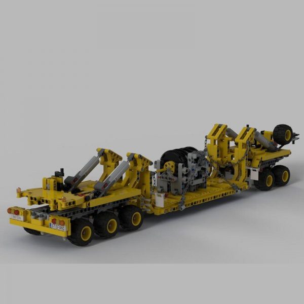 MOC 34732 Oshkosh M1070 Civil Version Tractor with Heavy Duty Trailer Technic by legolaus MOC FACTORY 3 - MOULD KING