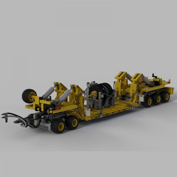 MOC 34732 Oshkosh M1070 Civil Version Tractor with Heavy Duty Trailer Technic by legolaus MOC FACTORY 5 - MOULD KING