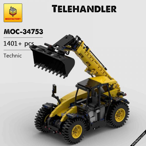 MOC 34753 Telehandler Technic by FT creations MOC FACTORY - MOULD KING