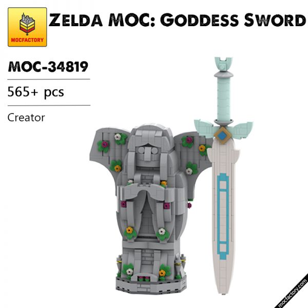 MOC 34819 Zelda MOC Goddess Sword Creator by SkywardBrick MOC FACTORY - MOULD KING