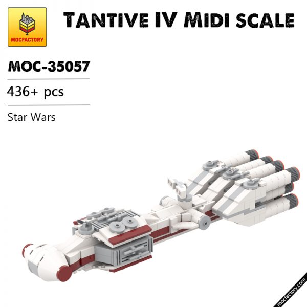 MOC 35057 Tantive IV Midi scale Star Wars by @Bas Solo Bricks1988 MOC FACTORY - MOULD KING