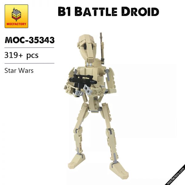 MOC 35343 B1 Battle Droid Star Wars by 2bricksofficial MOC FACTORY - MOULD KING