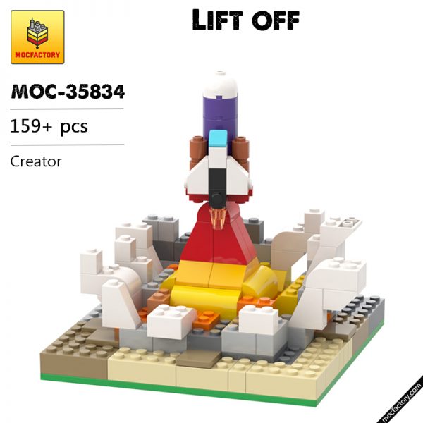MOC 35834 Lift off Creator by BrickBrush MOC FACTORY - MOULD KING