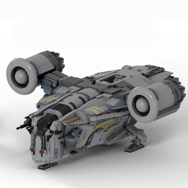 MOC 35975 The Mandalorian Razorcrest Gunship Star Wars by ClydeChestnut MOC FACTORY - MOULD KING