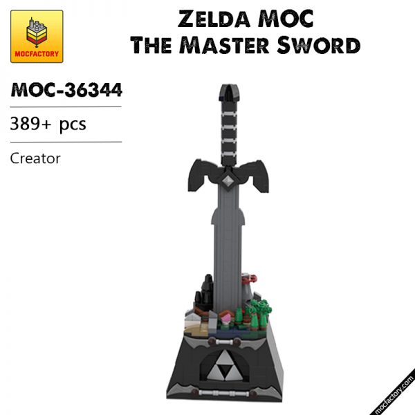 MOC 36344 Zelda MOC The Master Sword Creator by SkywardBrick MOC FACTORY - MOULD KING