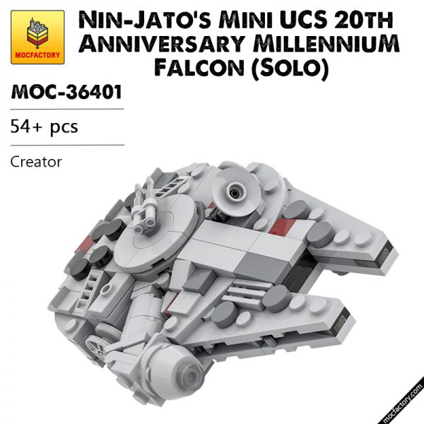 MOC 36401 Nin Jatos Mini UCS 20th Anniversary Millennium Falcon Solo Star Wars by Force of Bricks MOC FACTORY - MOULD KING