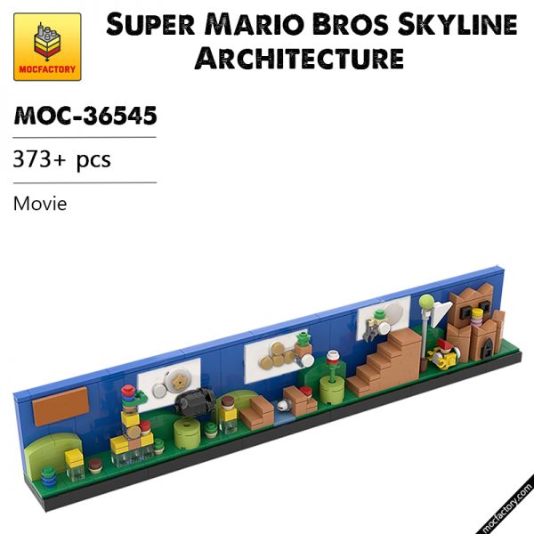 MOC 36545 Super Mario Bros Skyline Architecture Movie by MOMAtteo79 MOC FACTORY - MOULD KING