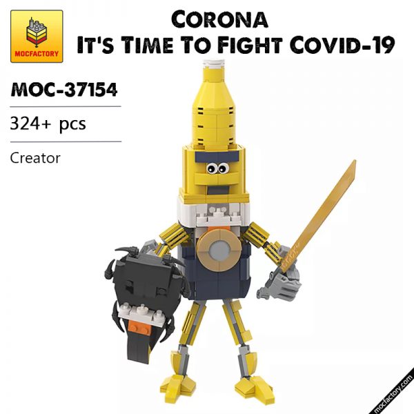 MOC 37154 Corona Its Time To Fight Covid 19 Creator by gabizon MOC FACTORY - MOULD KING
