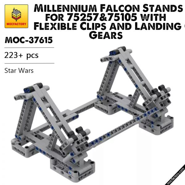 MOC 37615 Millennium Falcon Stands for 7525775105 with Flexible Clips and Landing Gears Star Wars by darajan MOCFACTORY - MOULD KING