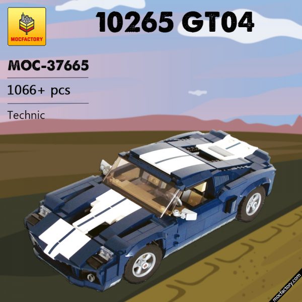 MOC 37665 10265 GT04 Super Car by NKubate MOC FACTORY - MOULD KING