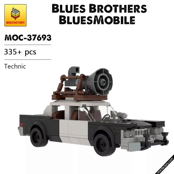 MOC 37693 Blues Brothers BluesMobile Technic by M4rchino84 MOC FACTORY - MOULD KING