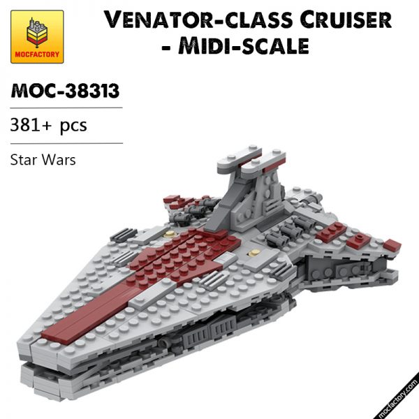 MOC 38313 Venator class Cruiser Midi scale Star Wars by Bad to the Brick MOC FACTORY - MOULD KING
