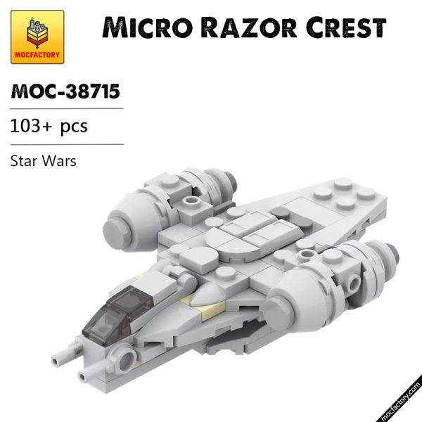 MOC 38715 Micro Razor Crest Star Wars by ron mcphatty MOC FACTORY - MOULD KING