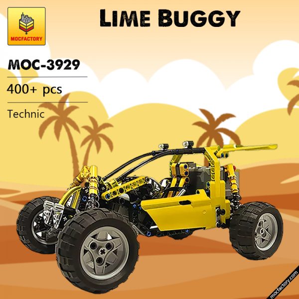 MOC 3929 Lime Buggy Technic by Proto MOC FACTORY - MOULD KING