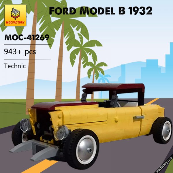 MOC 41269 Ford Model B 1932 Technic by ale0794 MOC FACTORY - MOULD KING