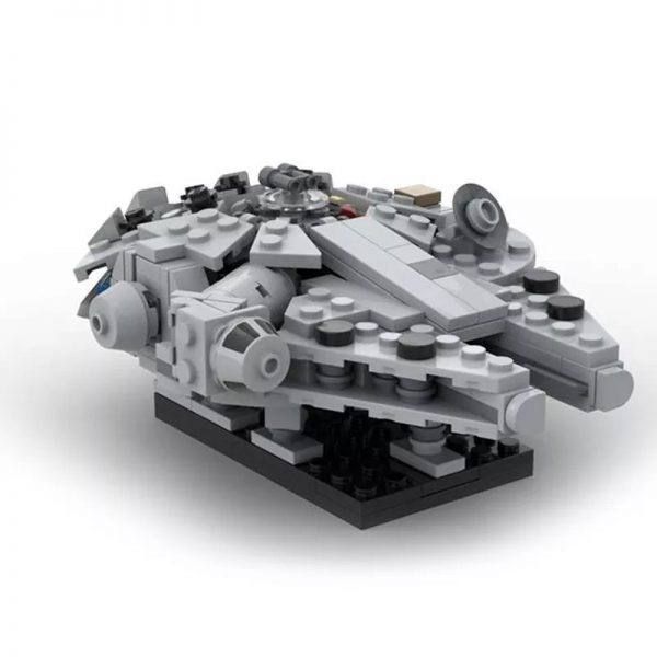MOC 41461 Millenn ium Falcon Micro With cradle stand Star Wars by 6211 MOCFACTORY 3 - MOULD KING