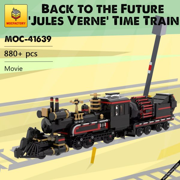 MOC 41639 Back to the Future Jules Verne Time Train Movie by mkibs MOC FACTORY - MOULD KING