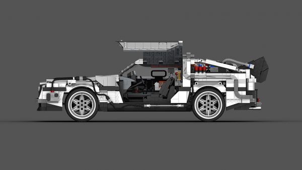MOC 42632 Back to the Future 1985 DeLorean Time Machine byluissaladrigas MOC FACTORY 5 - MOULD KING