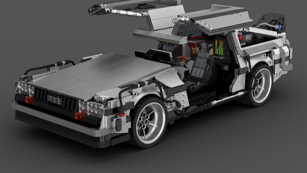 MOC 42632 Back to the Future 1985 DeLorean Time Machine byluissaladrigas MOC FACTORY 9 - MOULD KING
