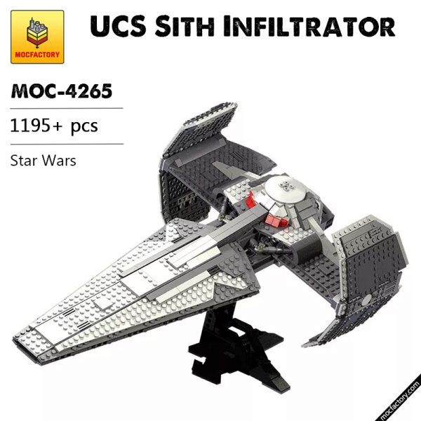 MOC 4265 UCS Sith Infiltrator Star Wars by Aniomylone MOC FACTORY - MOULD KING