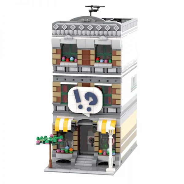 MOC 42895 Modular Comic Shop Apartment Buildings by brick monster MOCFACTORY 2 - MOULD KING
