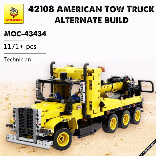 MOC 43434 42108 American Tow Truck alternate build Construction vehicle by timtimgo MOCFACTORY - MOULD KING