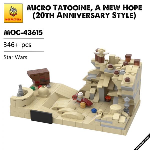MOC 43615 Micro Tatooine A New Hope 20th Anniversary Style Star Wars by Brick a Brack MOC FACTORY 2 - MOULD KING