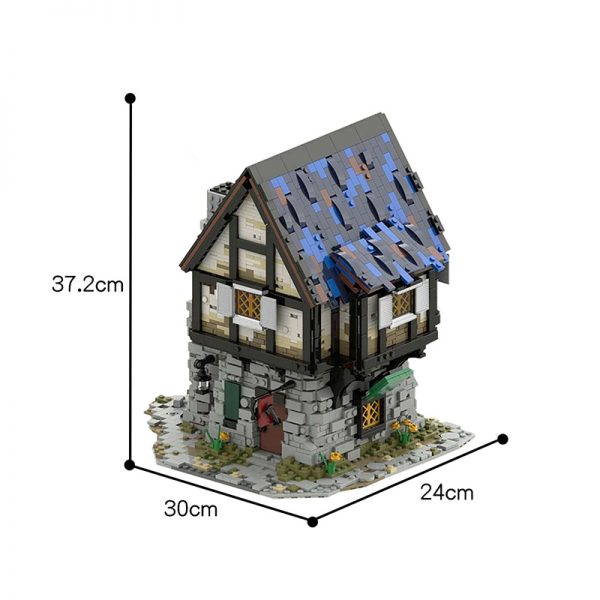 MOC 44070 The Medieval Smithy Modular Building by povladimir MOC FACTORY 3 - MOULD KING