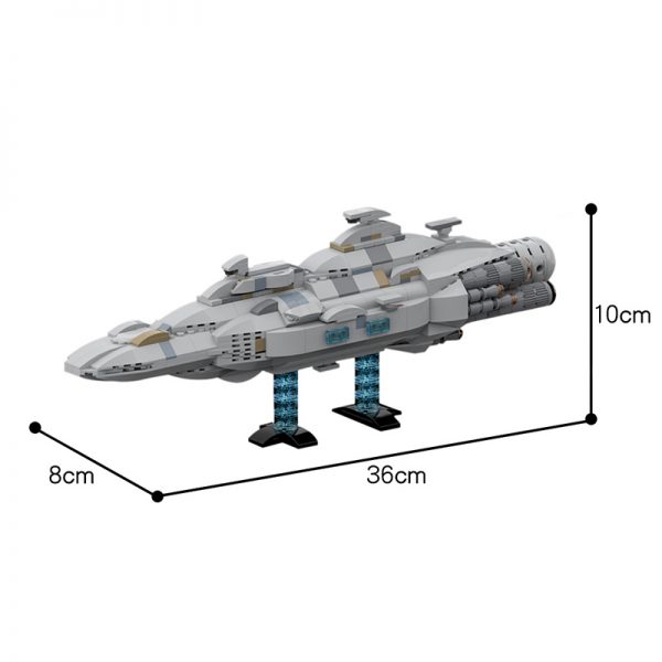 MOC 44432 Mon Calamari MC80 Home One type Star Cruiser Star Wars by Red5 Leader MOC FACTORY 5 - MOULD KING