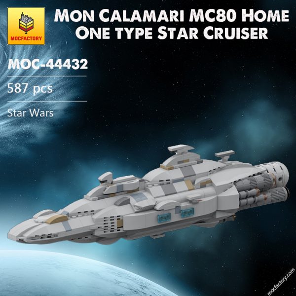 MOC 44432 Mon Calamari MC80 Home One type Star Cruiser Star Wars by Red5 Leader MOC FACTORY - MOULD KING