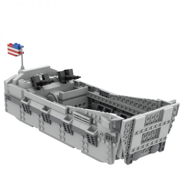 MOC 44445 D Day WWII Landing Craft Higgins Boat Military by ZeRadman MOC FACTORY 2 - MOULD KING