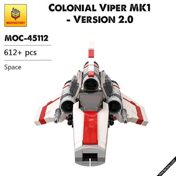 MOC 45112 Colonial Viper MK1 Version 2.0 Space by apenello MOC FACTORY 1 - MOULD KING