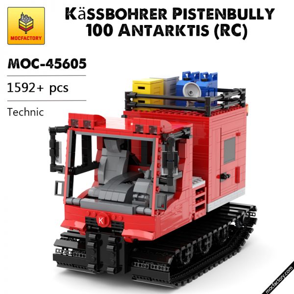 MOC 45605 Kassbohrer Pistenbully 100 Antarktis RC Technic by JBs Brick Creations MOC FACTORY - MOULD KING