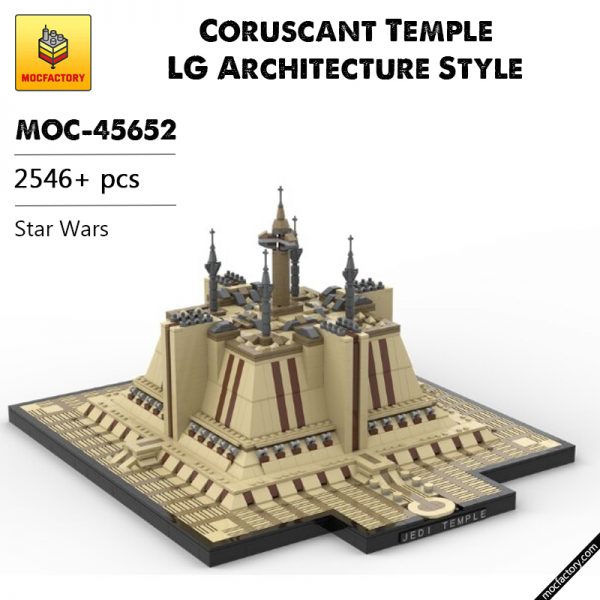 MOC 45652 Coruscant Temple LG Architecture Style Star Wars by Jeffy O MOC FACTORY - MOULD KING