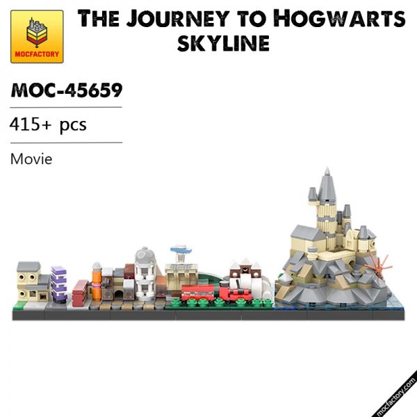 MOC 45659 The Journey to Hօgwarts skyline Movie by benbuildslego MOC FACTORY - MOULD KING